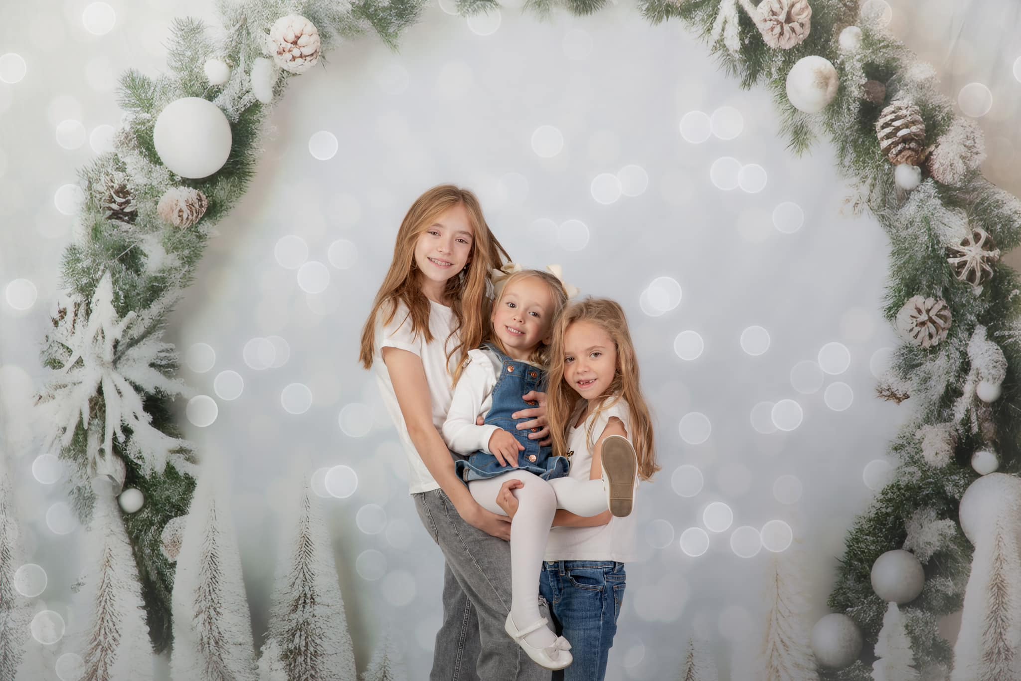 Kate Blanc Noël Bokeh Anniversaire Toile de fond pour la photographie - Kate Backdrop FR