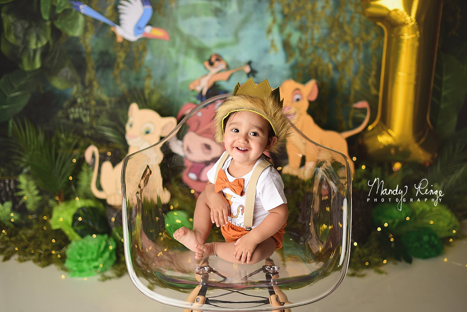 Kate Jungle Été Plante Vert Toile de fond conçue par Mandy Ringe - Kate Backdrop FR