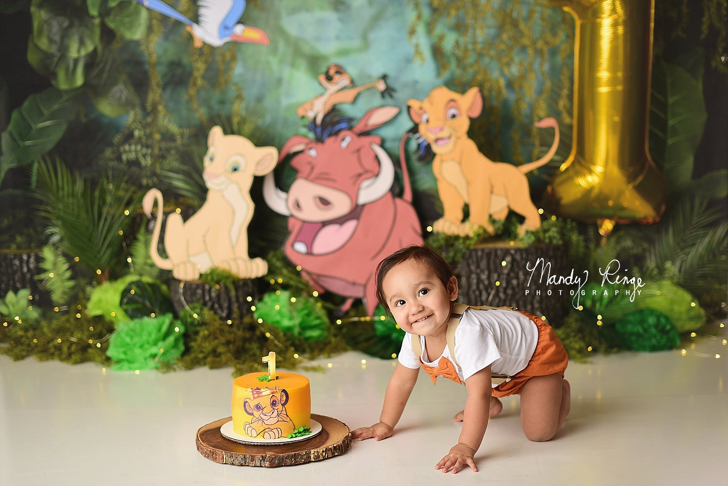 Kate Jungle Été Plante Vert Toile de fond conçue par Mandy Ringe - Kate Backdrop FR