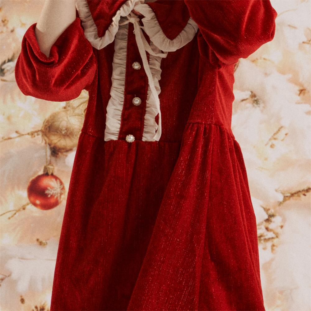 Kate Noël Rouge Robe à Volants pour Enfants - Kate Backdrop FR