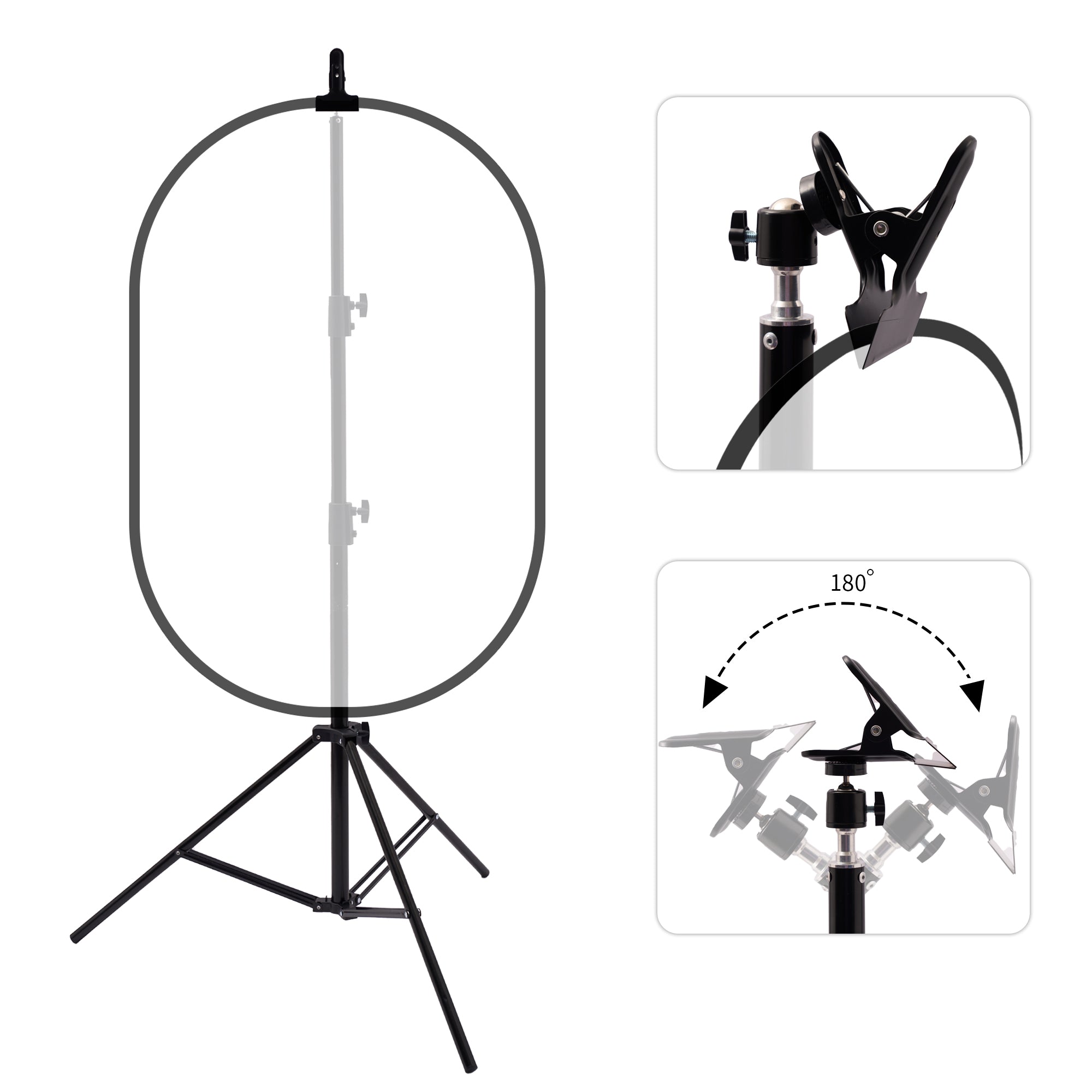 Kate Support Lumière à Air Comprimé et Pliable 2,6m(8,5pi)-Connexion 1/4 de Pouce