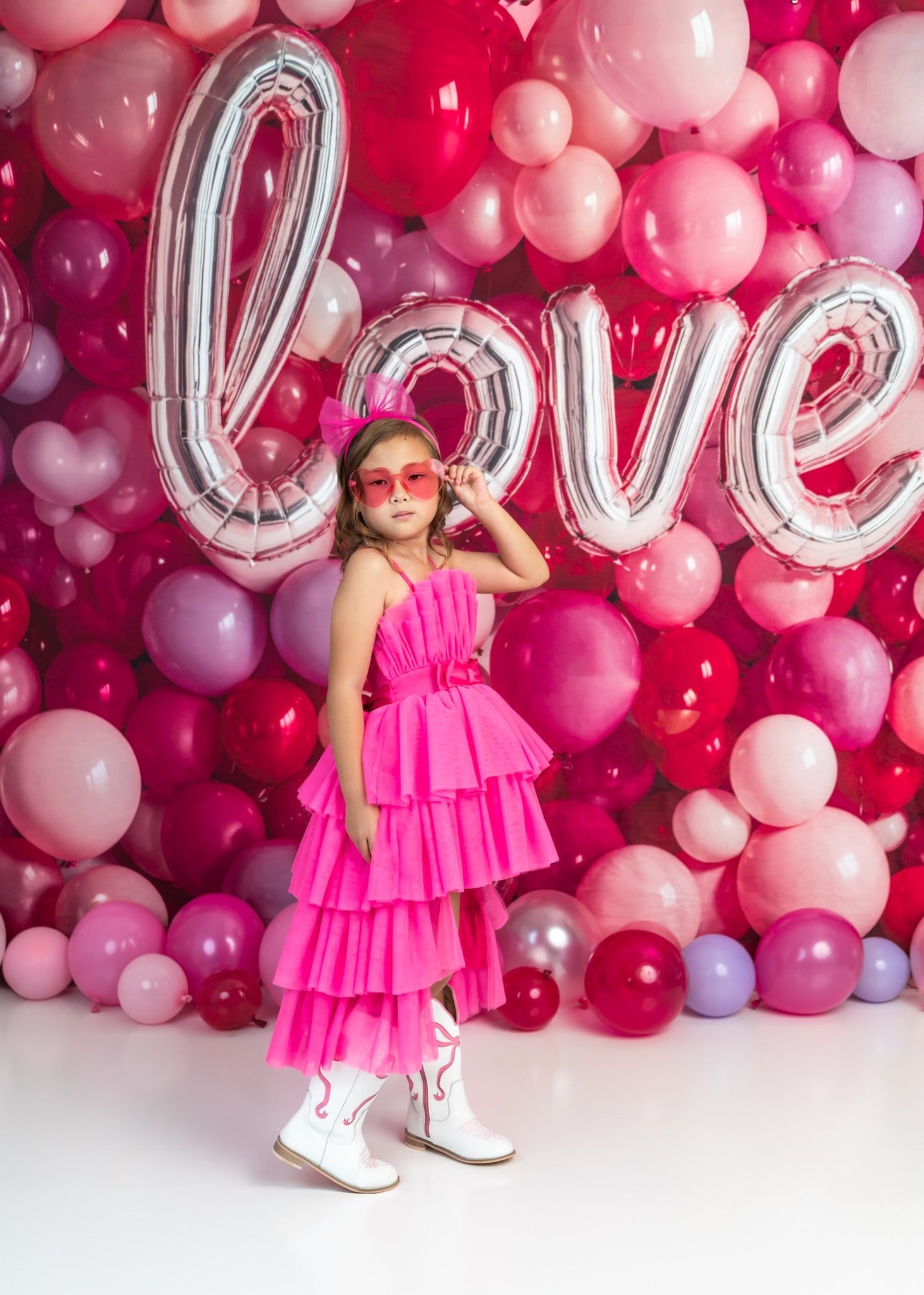 Kate Saint Valentin Ballons Love Rose Toile de fond conçue par Emetselch