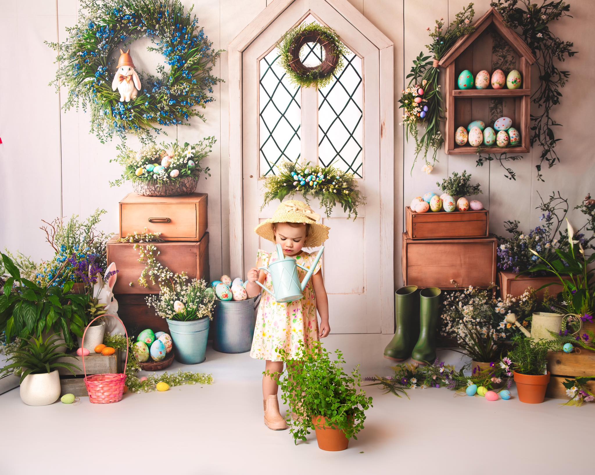 Kate Pâques Lapin Printemps Porte Toile de fond conçue par Emetselch - Kate Backdrop FR