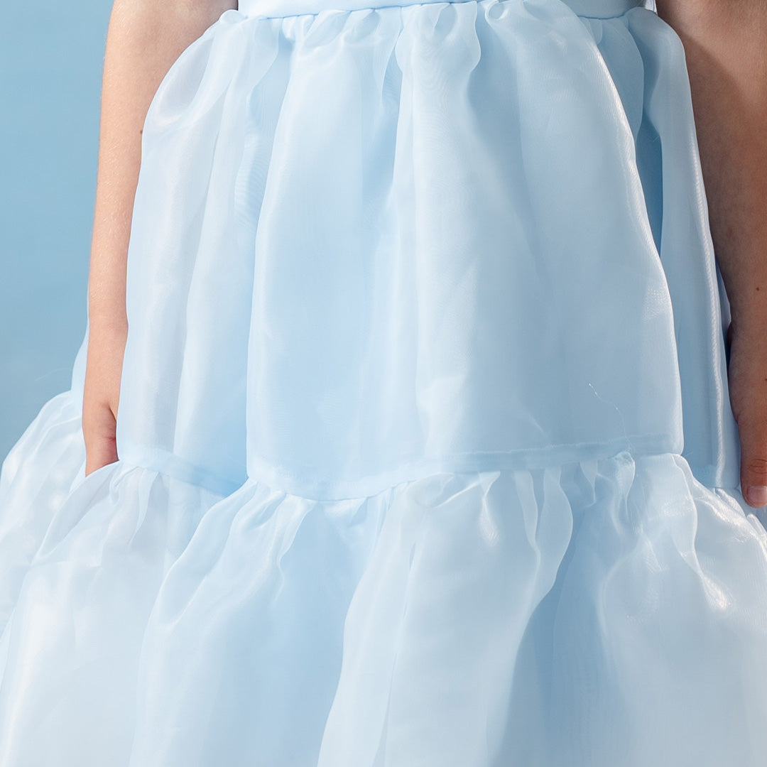 Kate Anniversaire Princesse Bleu Robe pour Enfants - Kate Backdrop FR