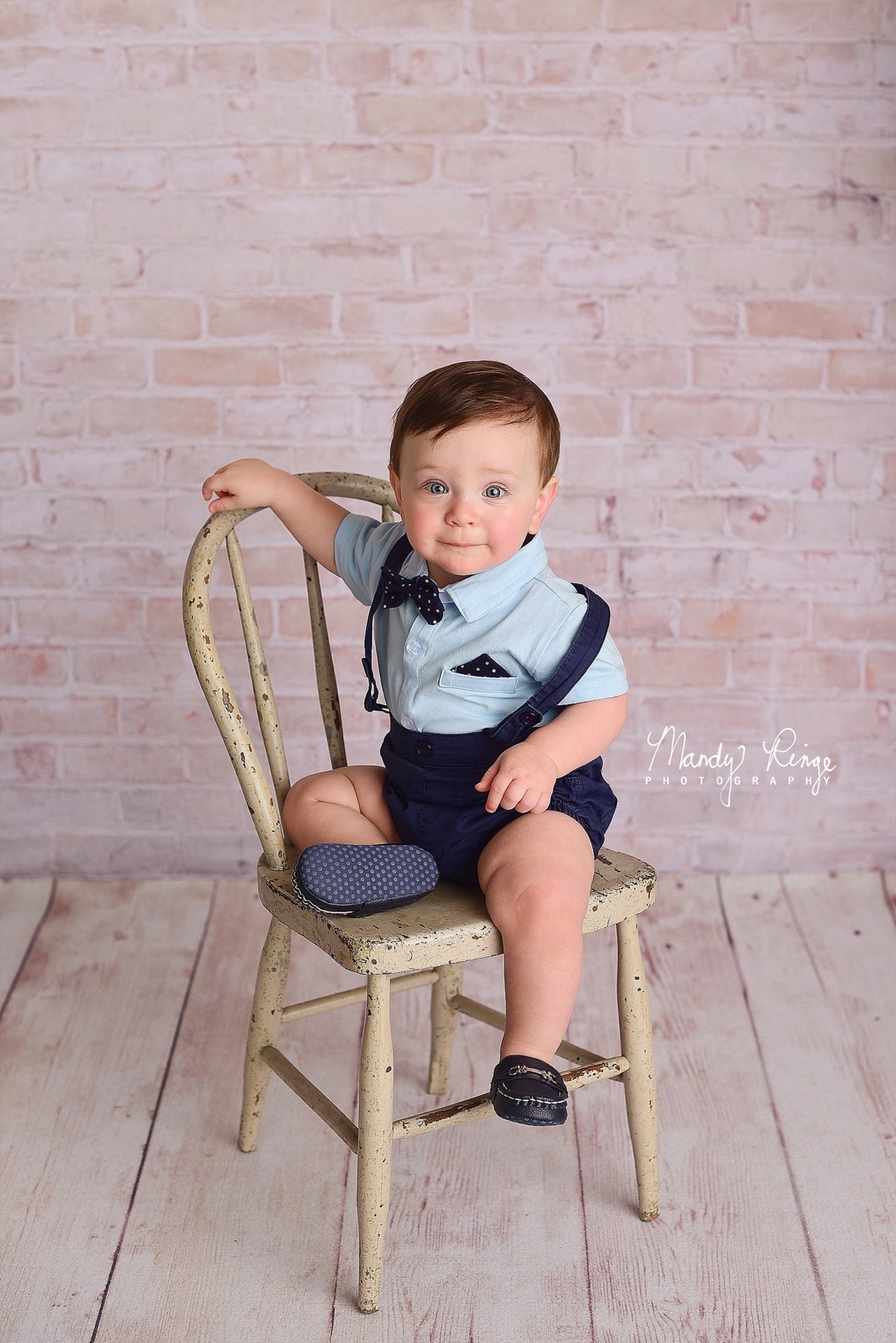 Kate Mur de briques Ferme Crème légère Toile de fond conçue par Mandy Ringe - Kate Backdrop FR