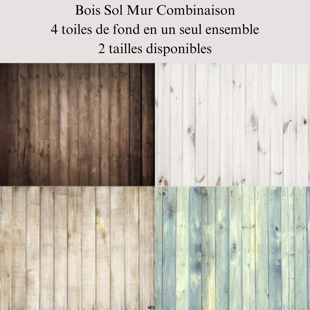 Kate Bois Sol Mur Combinaison Toiles de fond pour la photographie - Kate Backdrop FR