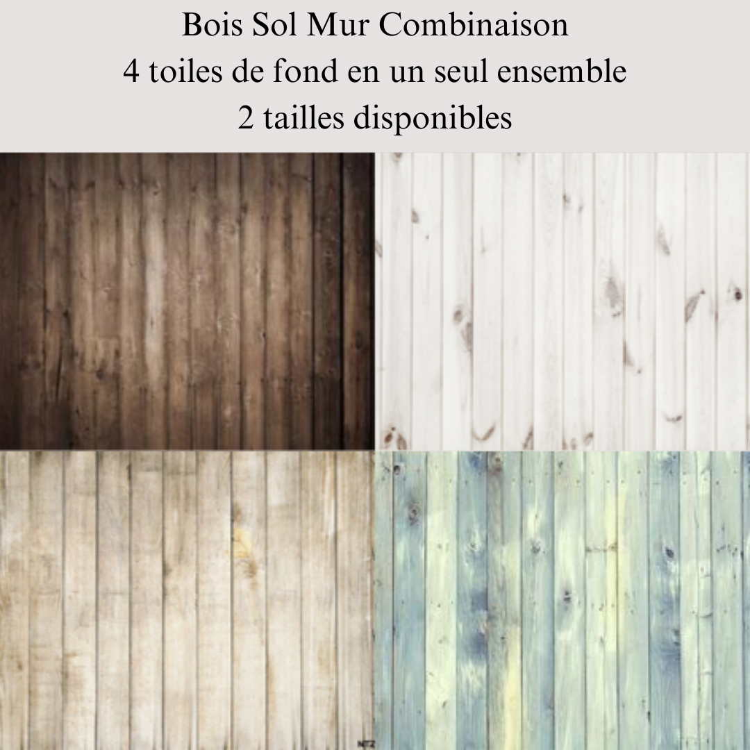 Kate Bois Sol Mur Combinaison Toiles de fond pour la photographie