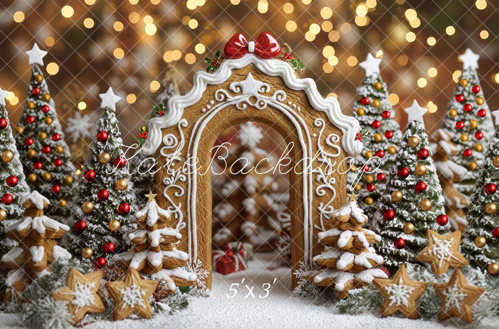 Kate Noël Arche Pain d'Épice Neige Toile de fond conçue par Mini MakeBelieve - Kate Backdrop FR