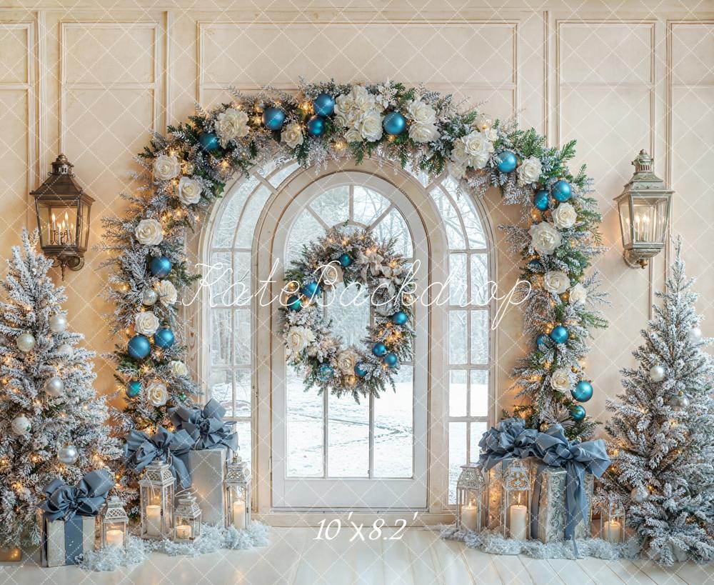 Kate Sapins de Noël Arche Porte Lumière Toile de fond conçue par Emetselch - Kate Backdrop FR