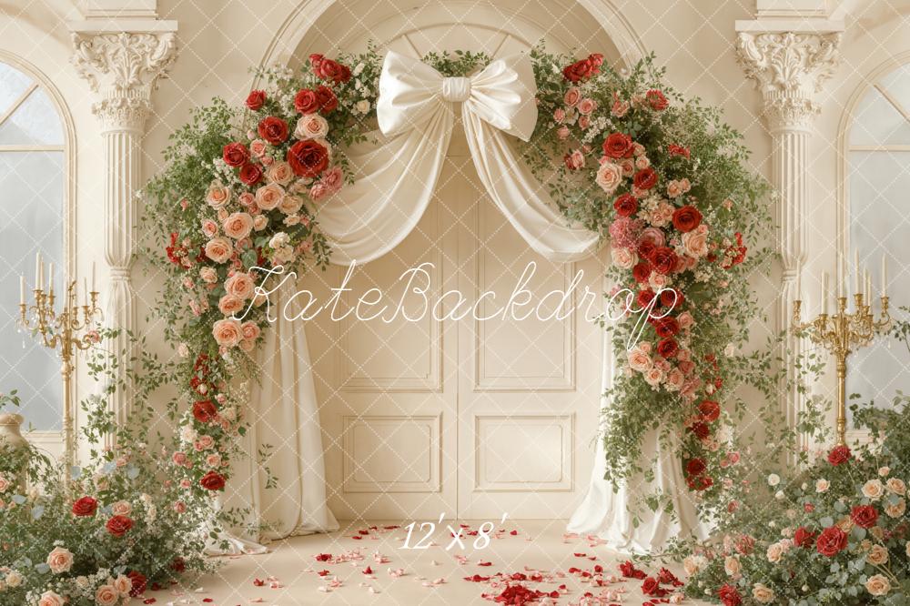 Kate Mariage Arche Fleurs Rideau Toile de fond conçue par Emetselch - Kate Backdrop FR