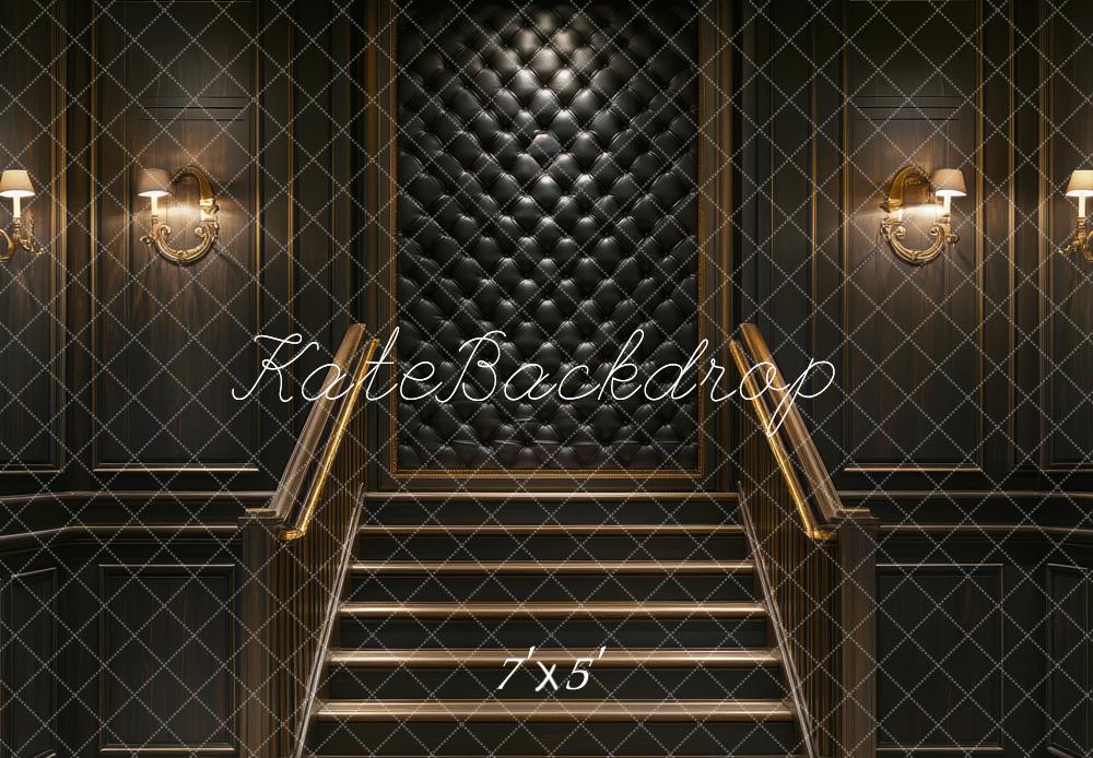 Kate Escalier Mur Matelassé Lumières Toile de fond conçue par Mini MakeBelieve