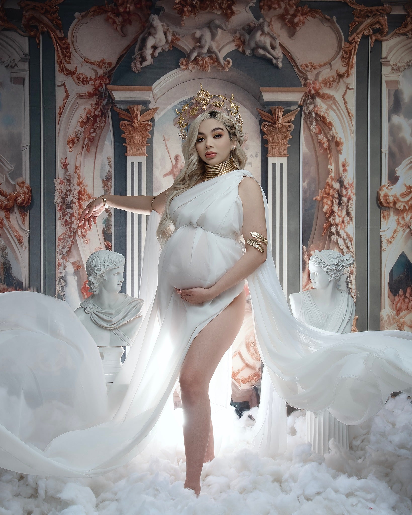 Kate Romantique Mur Rétro Vert Toile de fond conçue par Chain Photographie - Kate Backdrop FR