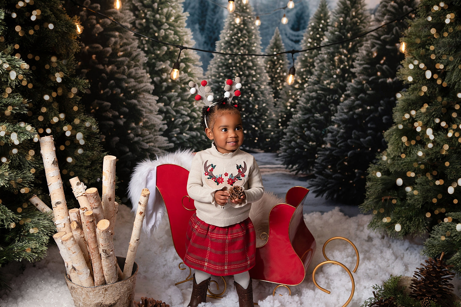 Kate Noël Extérieur Ferme des arbres Toile de fond pour la photographie - Kate Backdrop FR