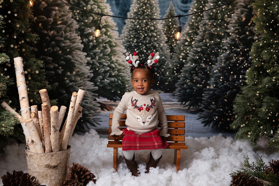Kate Noël Extérieur Ferme des arbres Toile de fond pour la photographie - Kate Backdrop FR