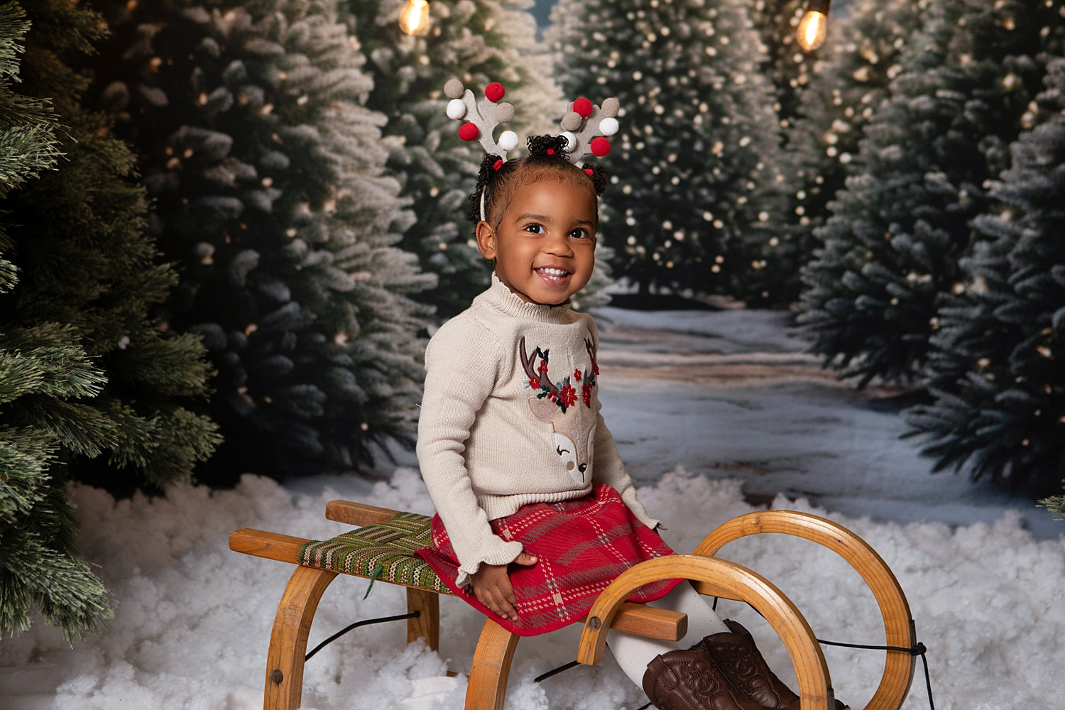 Kate Noël Extérieur Ferme des arbres Toile de fond pour la photographie - Kate Backdrop FR