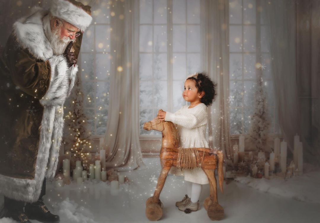 Kate Noël Blanc Doré Fenêtre Toile de fond conçue par Chain Photographie - Kate Backdrop FR