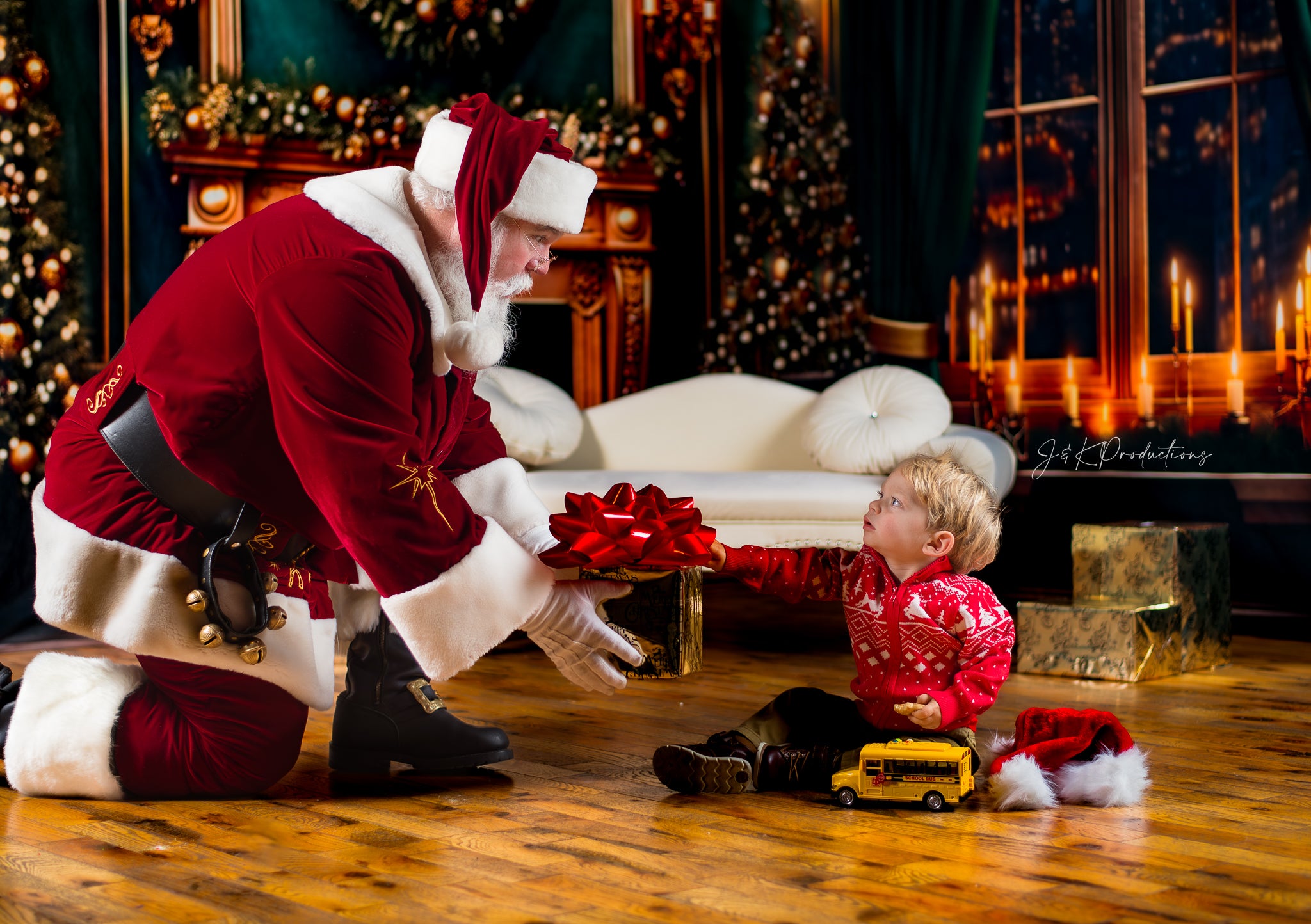 Kate Noël Cheminée Ville Nuit Vert Ensemble de chambre (8pix8pi&10pix8pi&8pix10pi) - Kate Backdrop FR