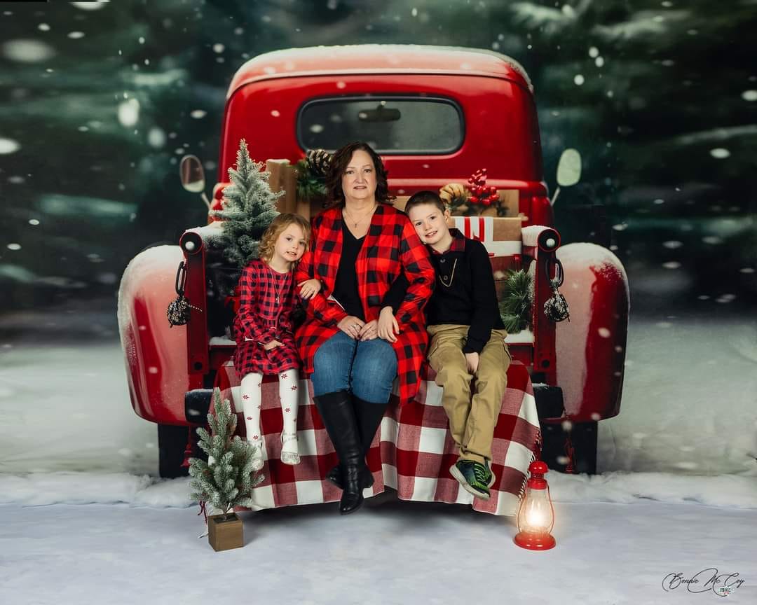Kate Noël Extérieur Voiture rouge Cadeaux Toile de fond pour la photographie - Kate Backdrop FR