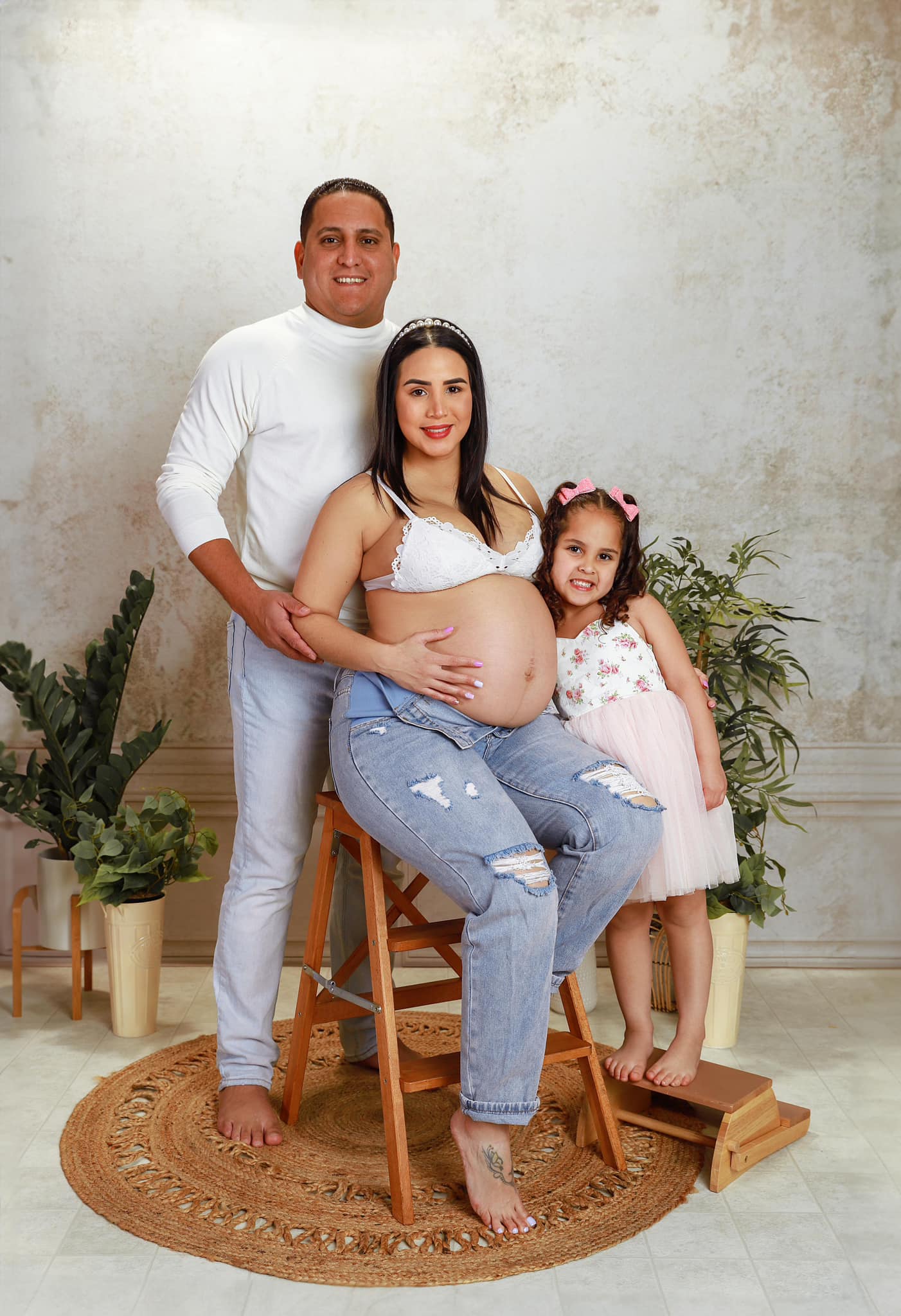 Kate Mur Crème Rétro Famille Toile de fond pour la photographie - Kate Backdrop FR