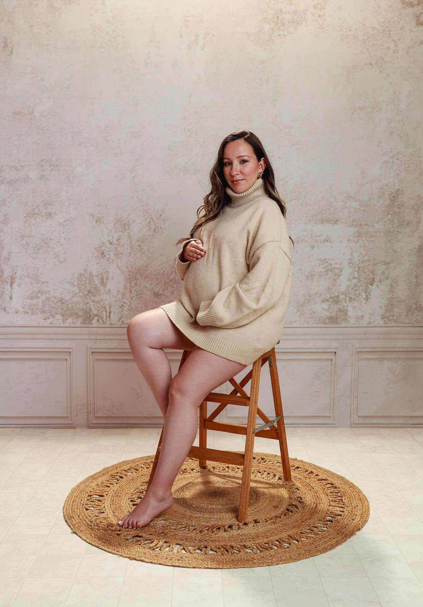 Kate Mur Crème Rétro Famille Toile de fond pour la photographie - Kate Backdrop FR