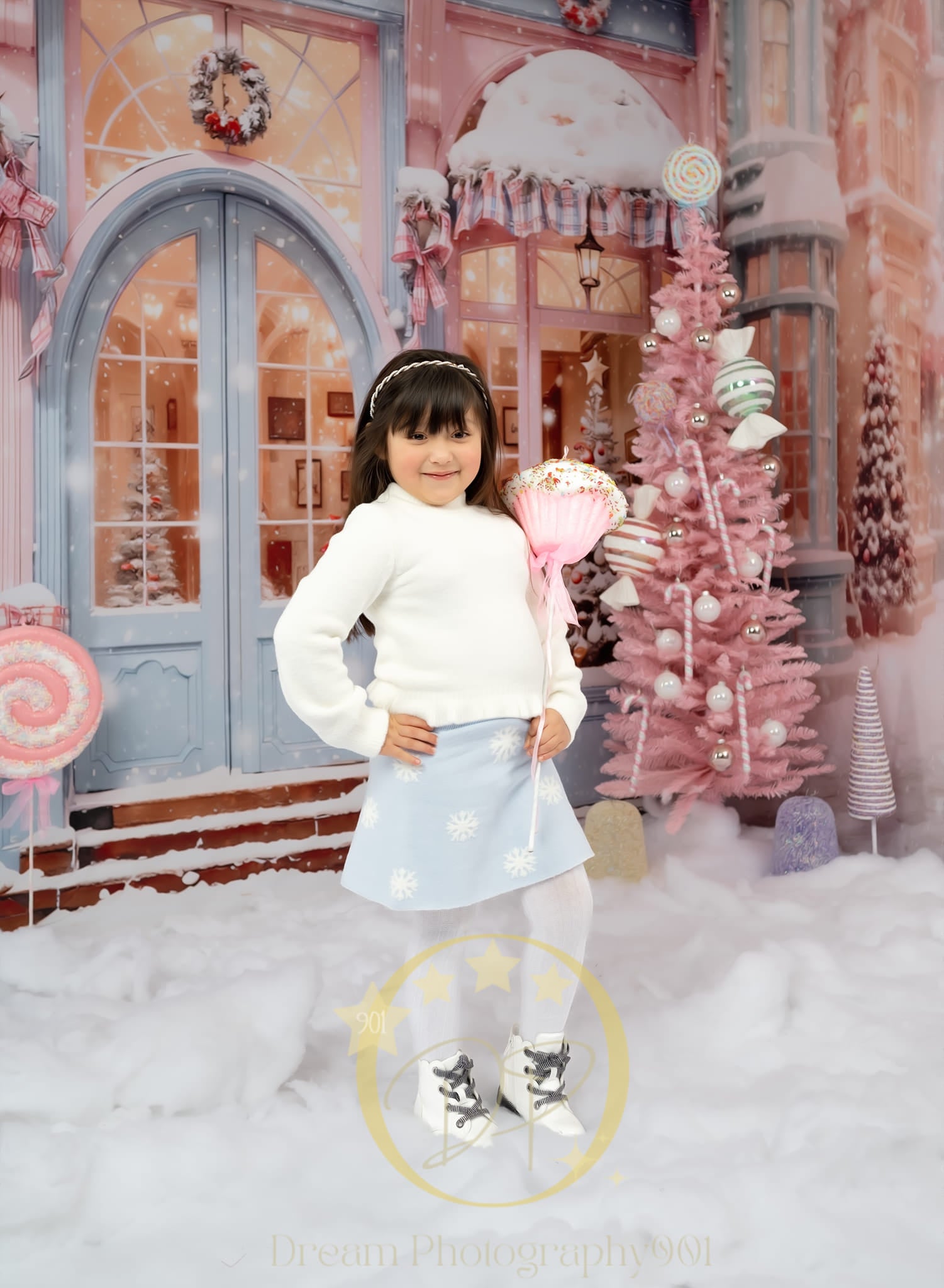 Kate Noël Rose Neige Rue Magasin Ensemble de chambre (8pix8pi&10pix8pi&8pix10pi) - Kate Backdrop FR