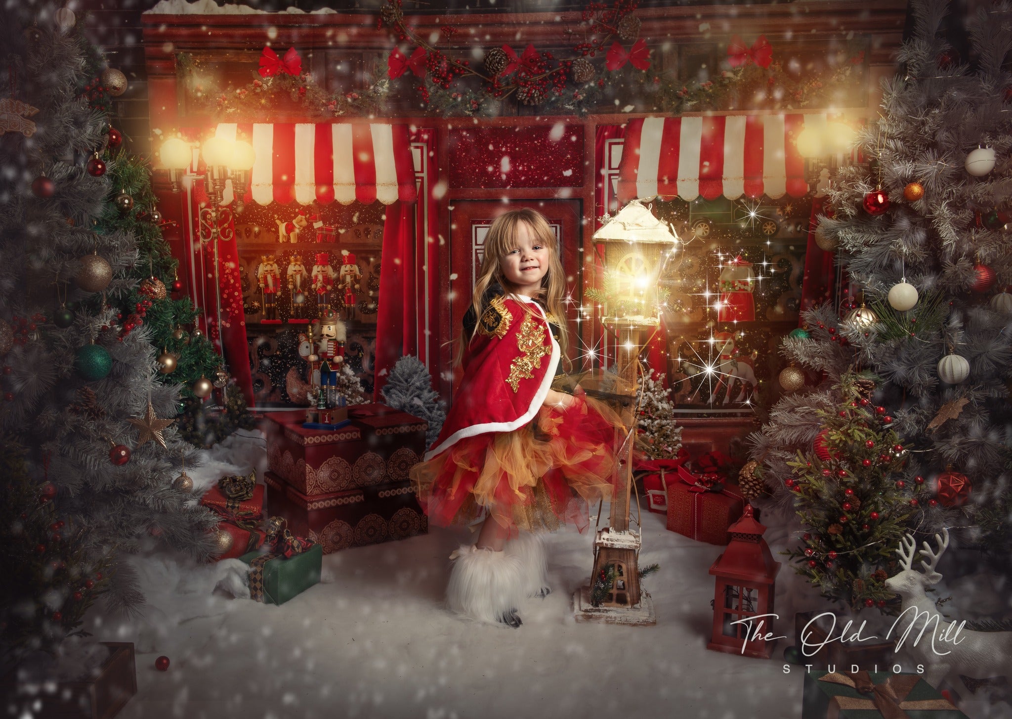 Kate Bonbons Hiver Noël Vacances Toile de fond Conçu par Mini MakeBelieve - Kate Backdrop FR