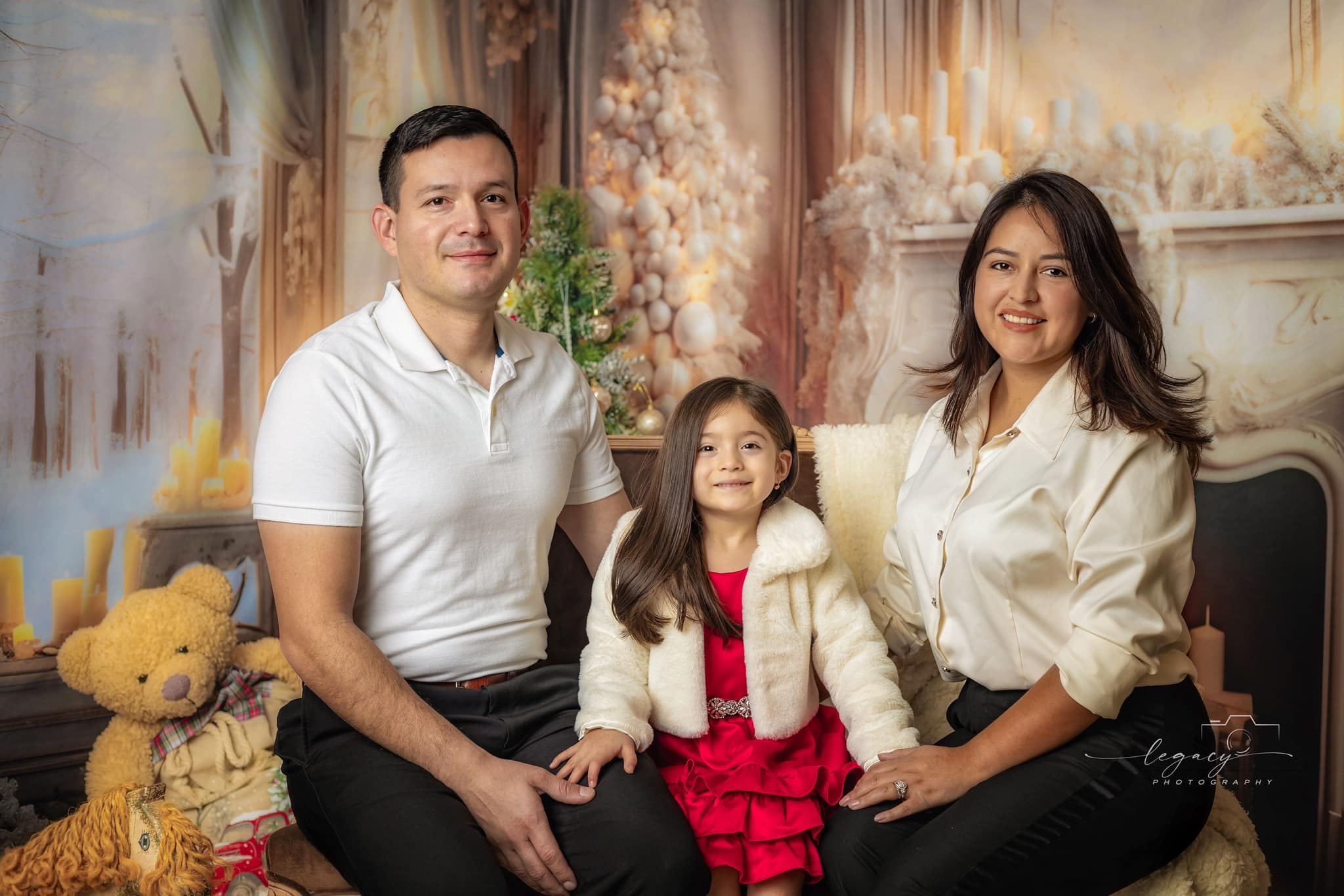 Kate Blanc Élégant Noël Cheminée Ensemble de chambre (8pix8pi&10pix8pi&8pix10pi) - Kate Backdrop FR