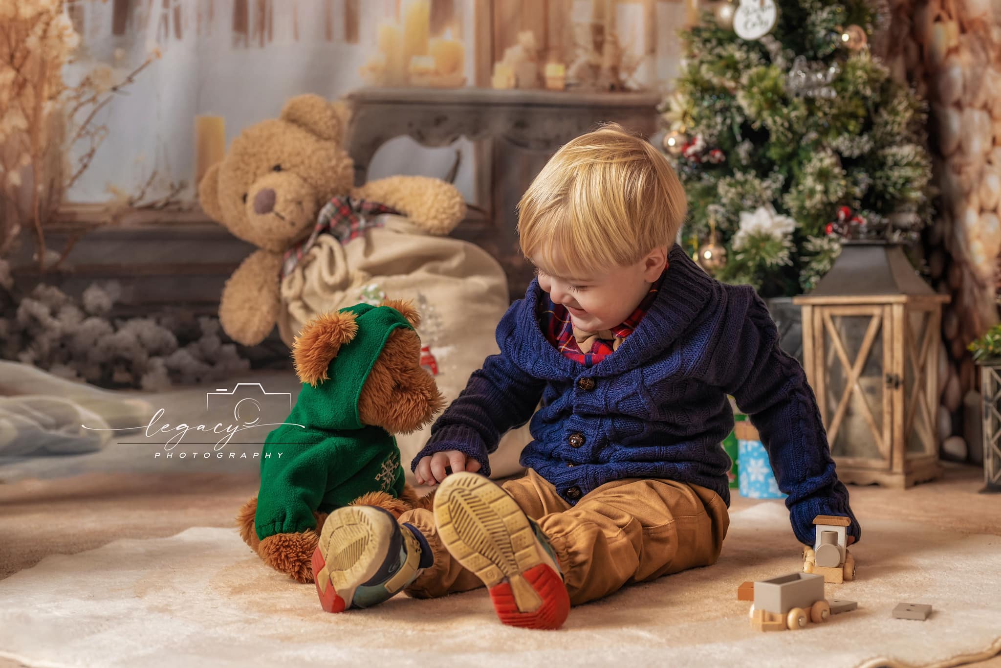 Kate Blanc Élégant Noël Cheminée Ensemble de chambre (8pix8pi&10pix8pi&8pix10pi)