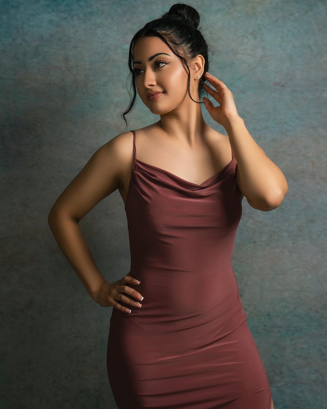 Kate Texture Abstrait Bleu-gris Portrait Studio photo Toile de fond pour la photographie - Kate Backdrop FR