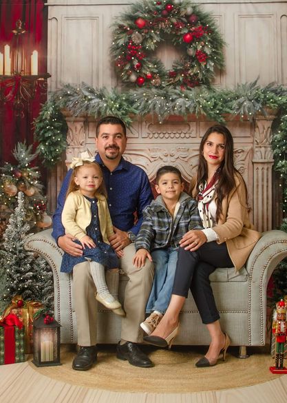 Offres Éclair Kate Noël Cheminée Bougies Rouge Toile de fond en Laine conçue par Emetselch - Kate Backdrop FR