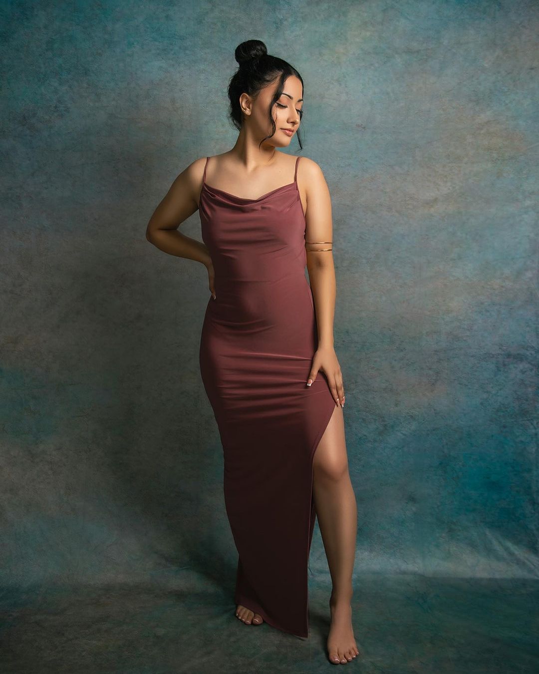 Kate Texture Abstrait Bleu-gris Portrait Studio photo Toile de fond pour la photographie - Kate Backdrop FR