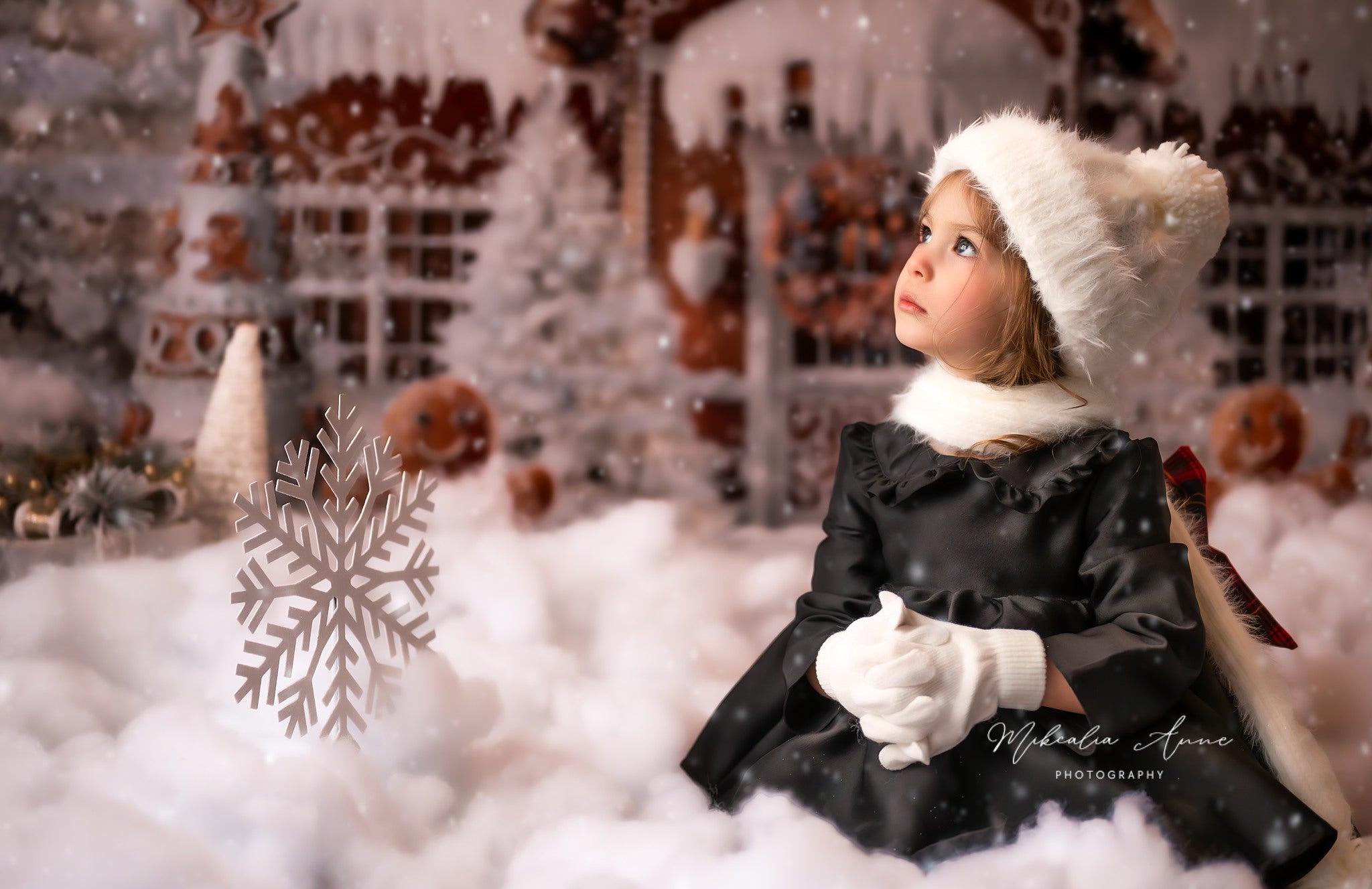 Kate Pain d'épice Cuisine Noël Hiver Toile de fond conçue par Mini MakeBelieve - Kate Backdrop FR