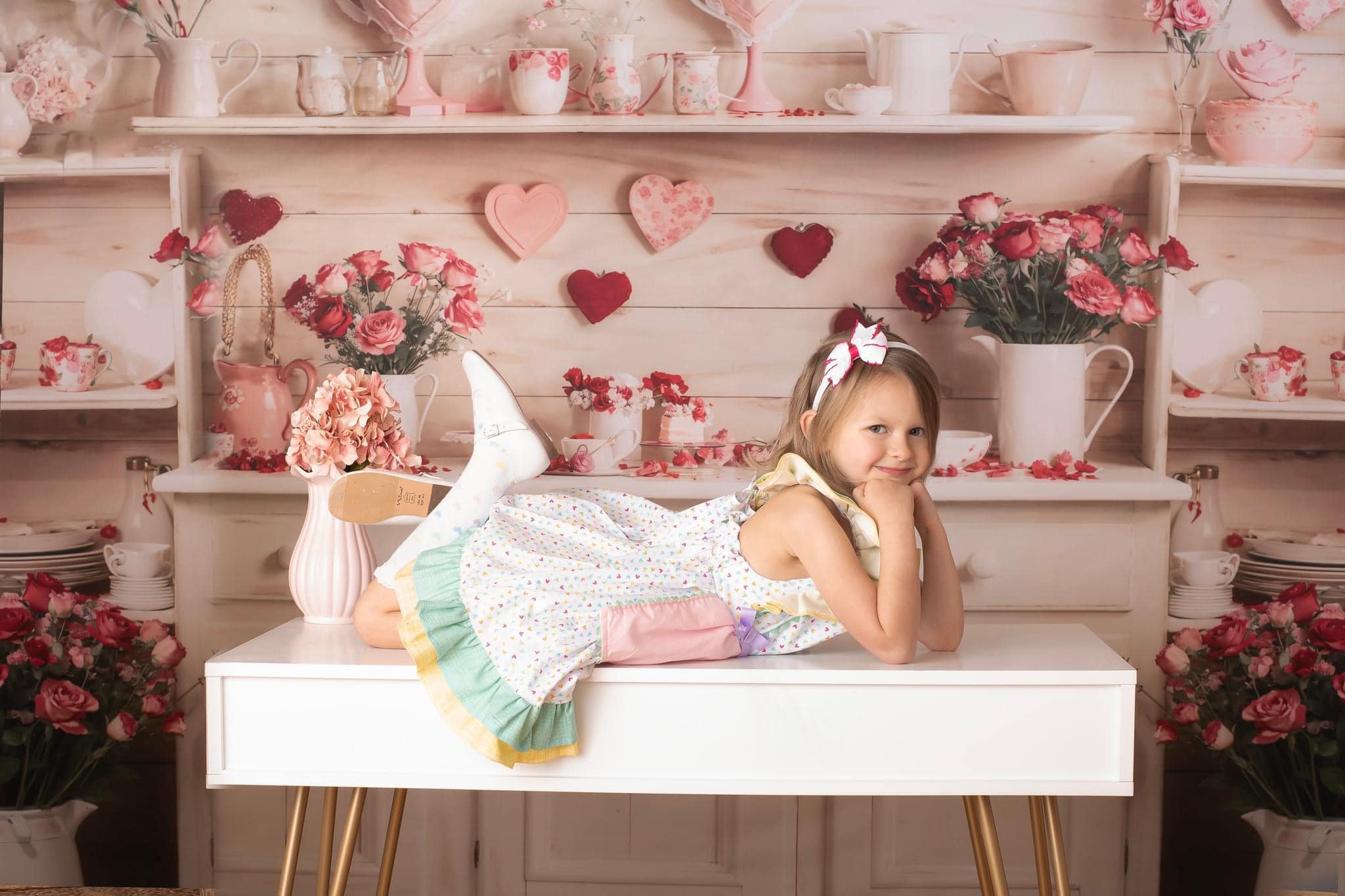 Kate Saint Valentin Beige Cuisine Toile de fond conçue par Emetselch - Kate Backdrop FR