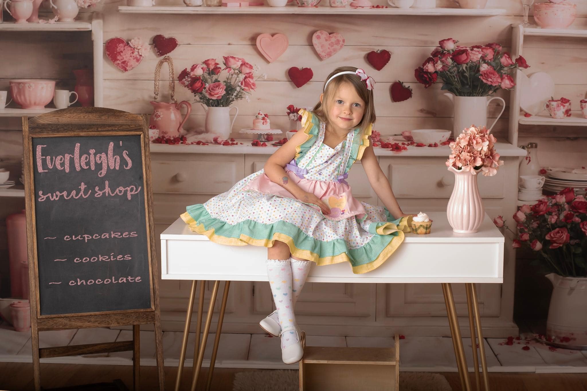 Kate Saint Valentin Beige Cuisine Toile de fond conçue par Emetselch - Kate Backdrop FR