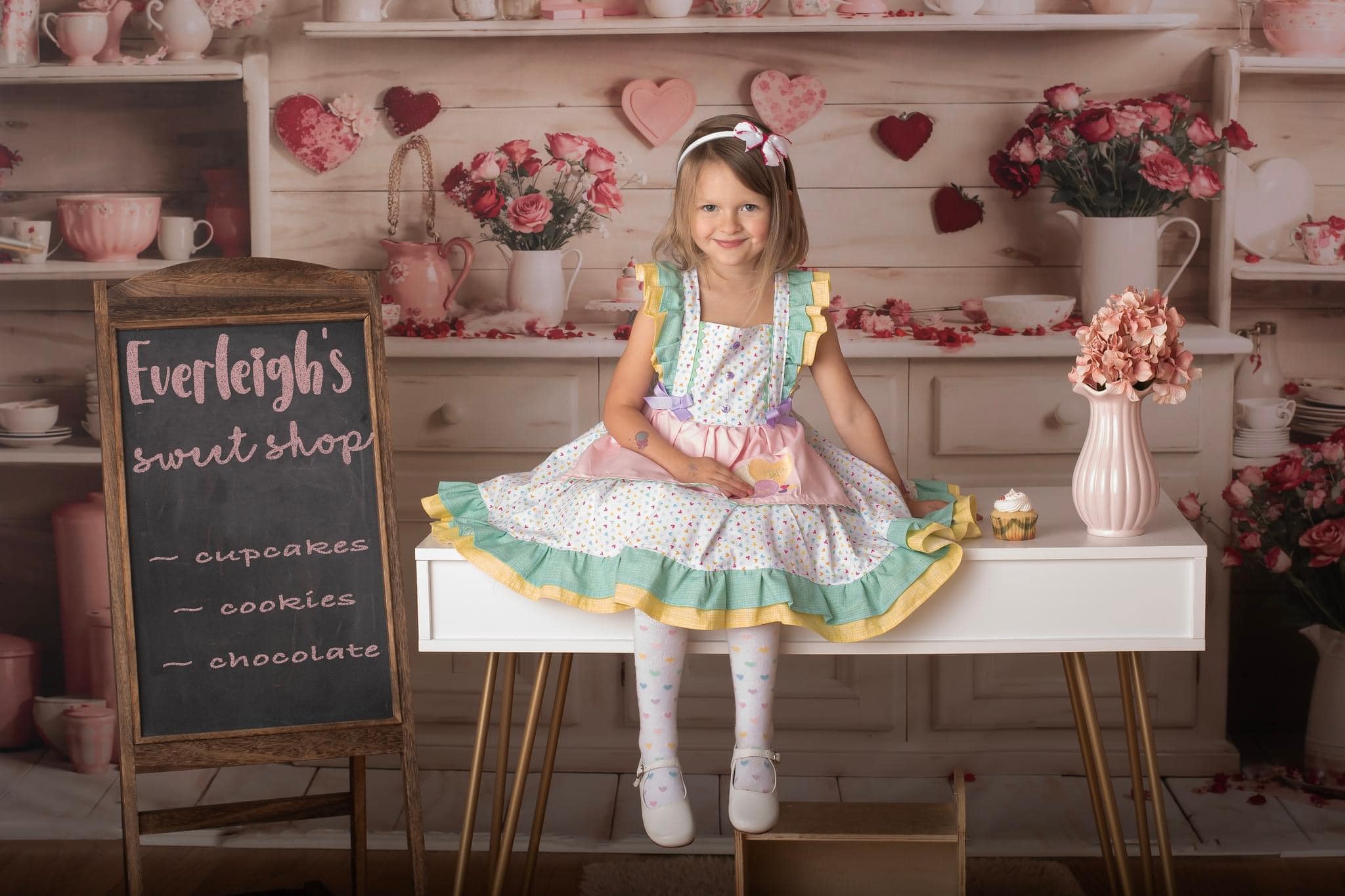 Kate Saint Valentin Beige Cuisine Toile de fond conçue par Emetselch - Kate Backdrop FR