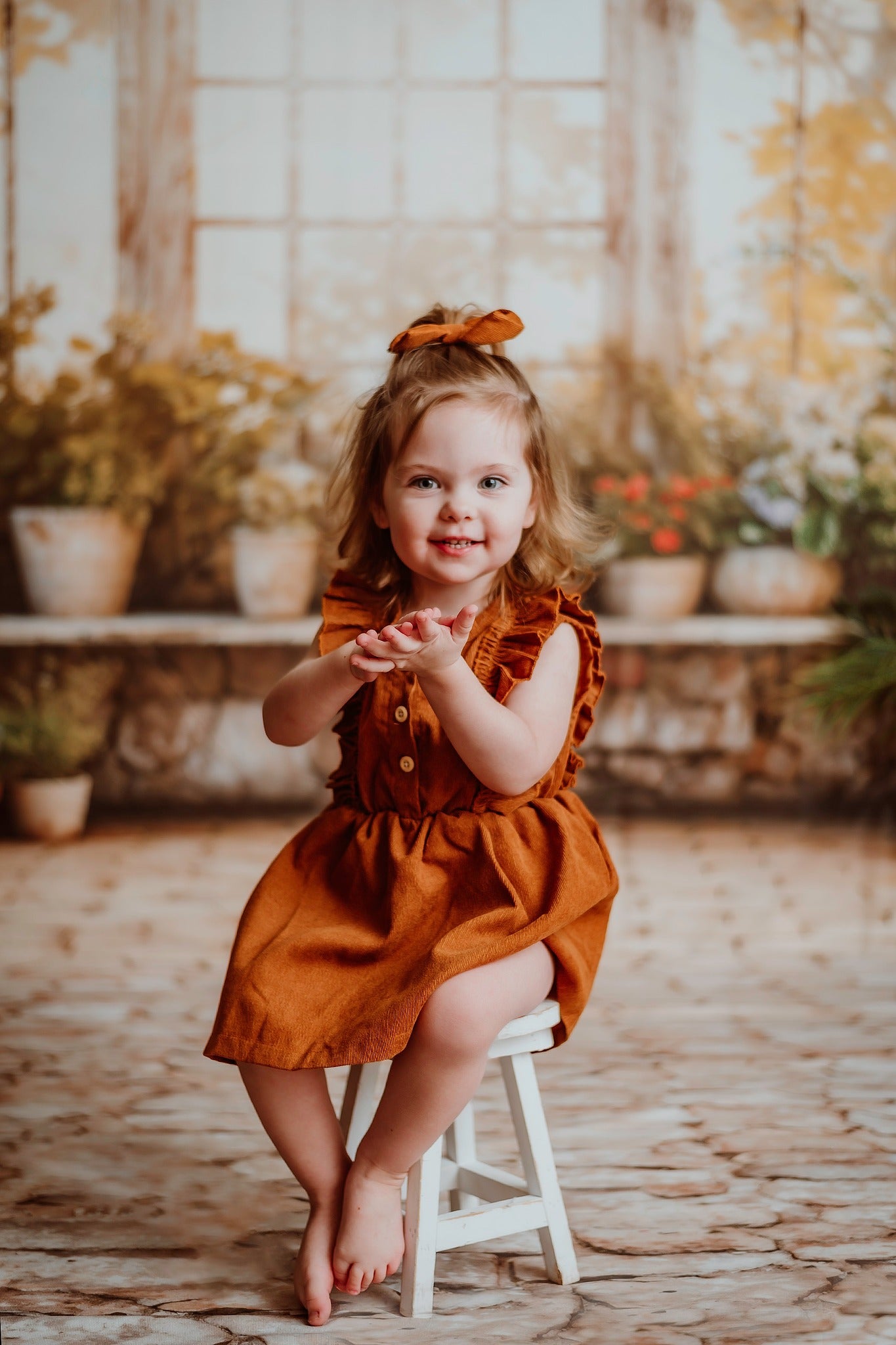 Kate Printemps Plantes Vert Ensoleillé Fenêtre Toile de fond conçue par Chain Photographie - Kate Backdrop FR