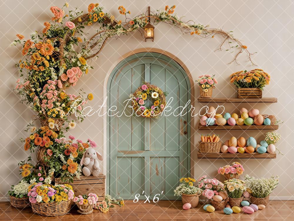 Kate Pâques Porte Fleurs Œufs Pastel Toile de fond conçue par Emetselch