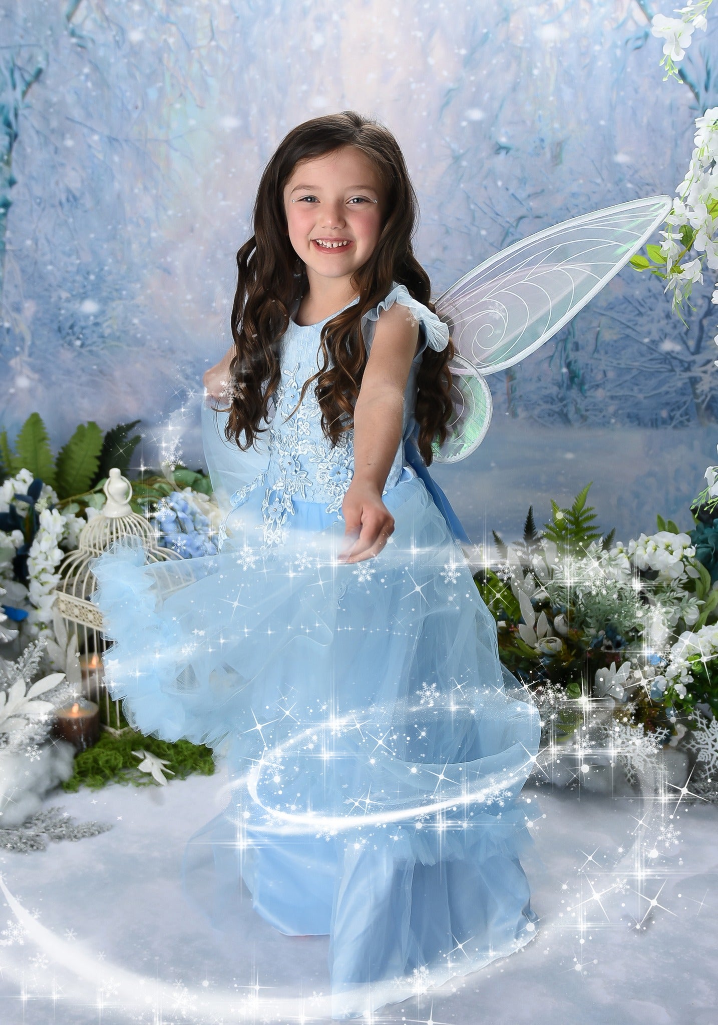 Kate Hiver Neige Forêt Crépuscule Toile de fond pour la photographie - Kate Backdrop FR