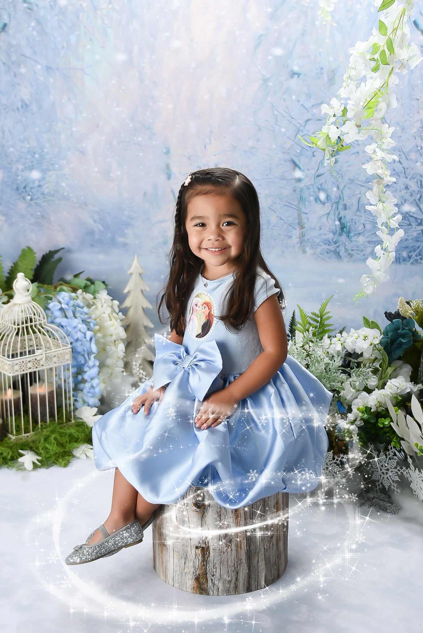 Kate Hiver Neige Forêt Crépuscule Toile de fond pour la photographie - Kate Backdrop FR