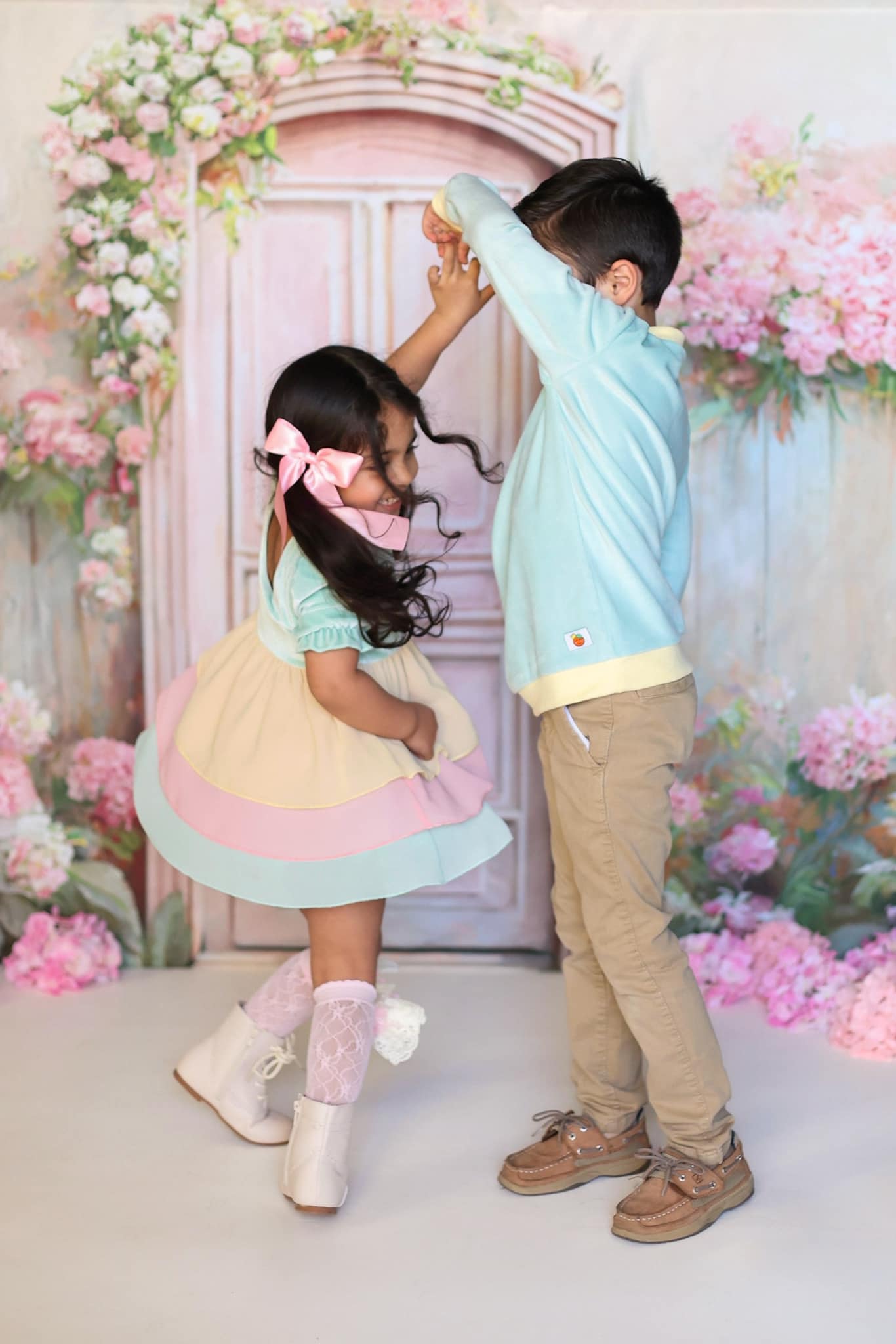 Kate Printemps Fantaisie Fleurs Mur Porte Toile de fond conçue par Chain Photographie - Kate Backdrop FR