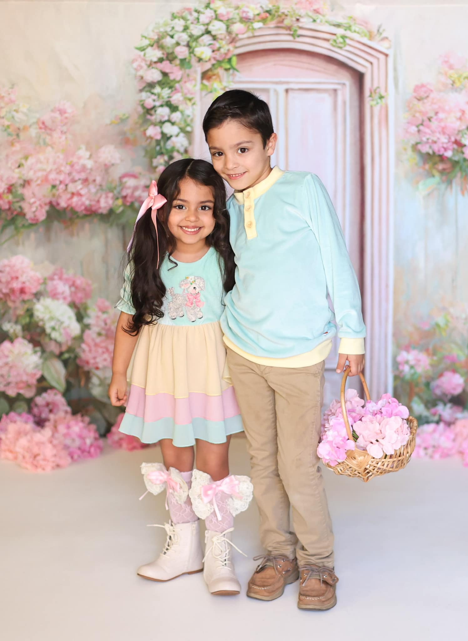 Kate Printemps Fantaisie Fleurs Mur Porte Toile de fond conçue par Chain Photographie - Kate Backdrop FR