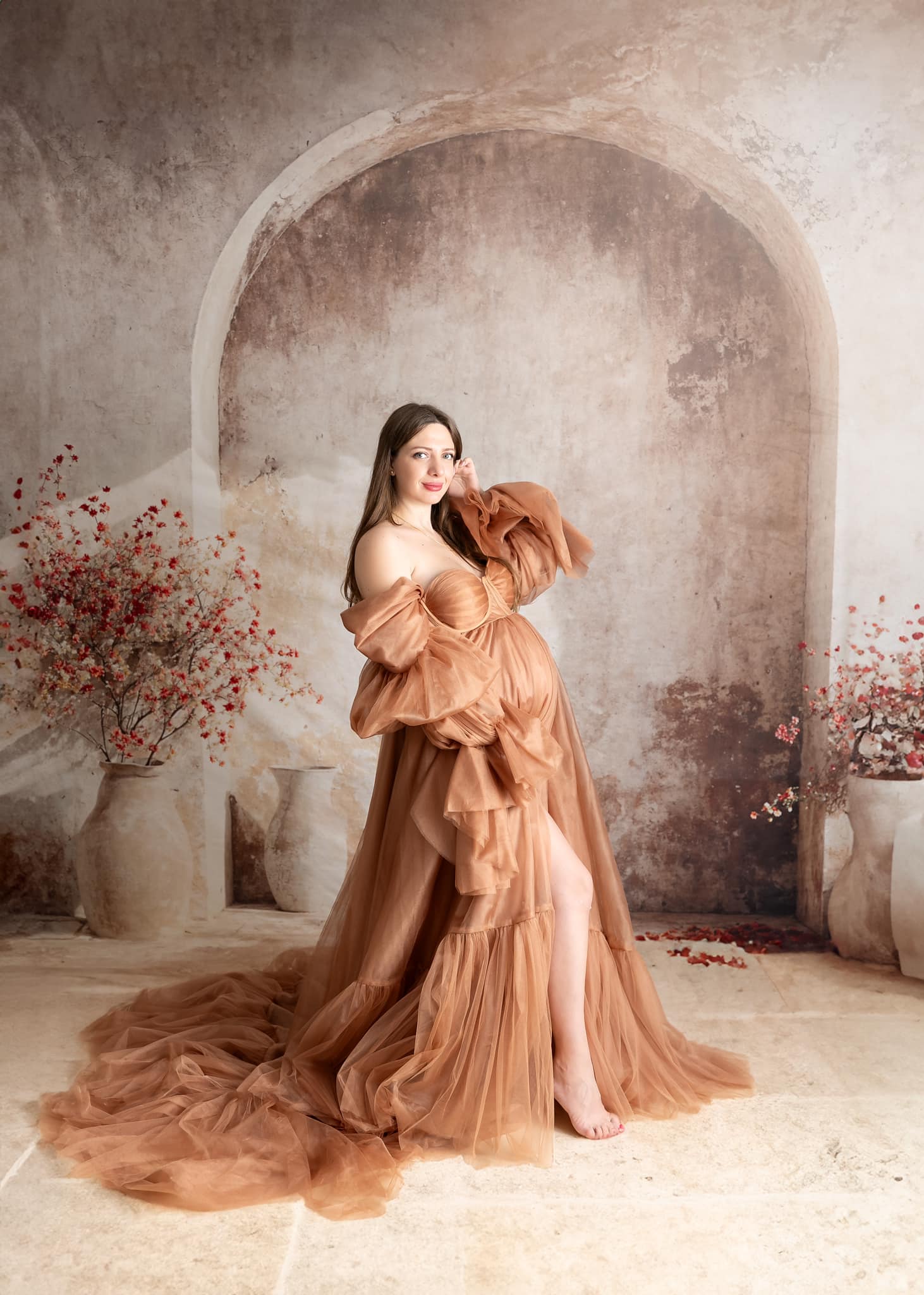 Kate Printemps Style moderne Pot de fleur Mur en arc Toile de fond conçue par Emetselch - Kate Backdrop FR