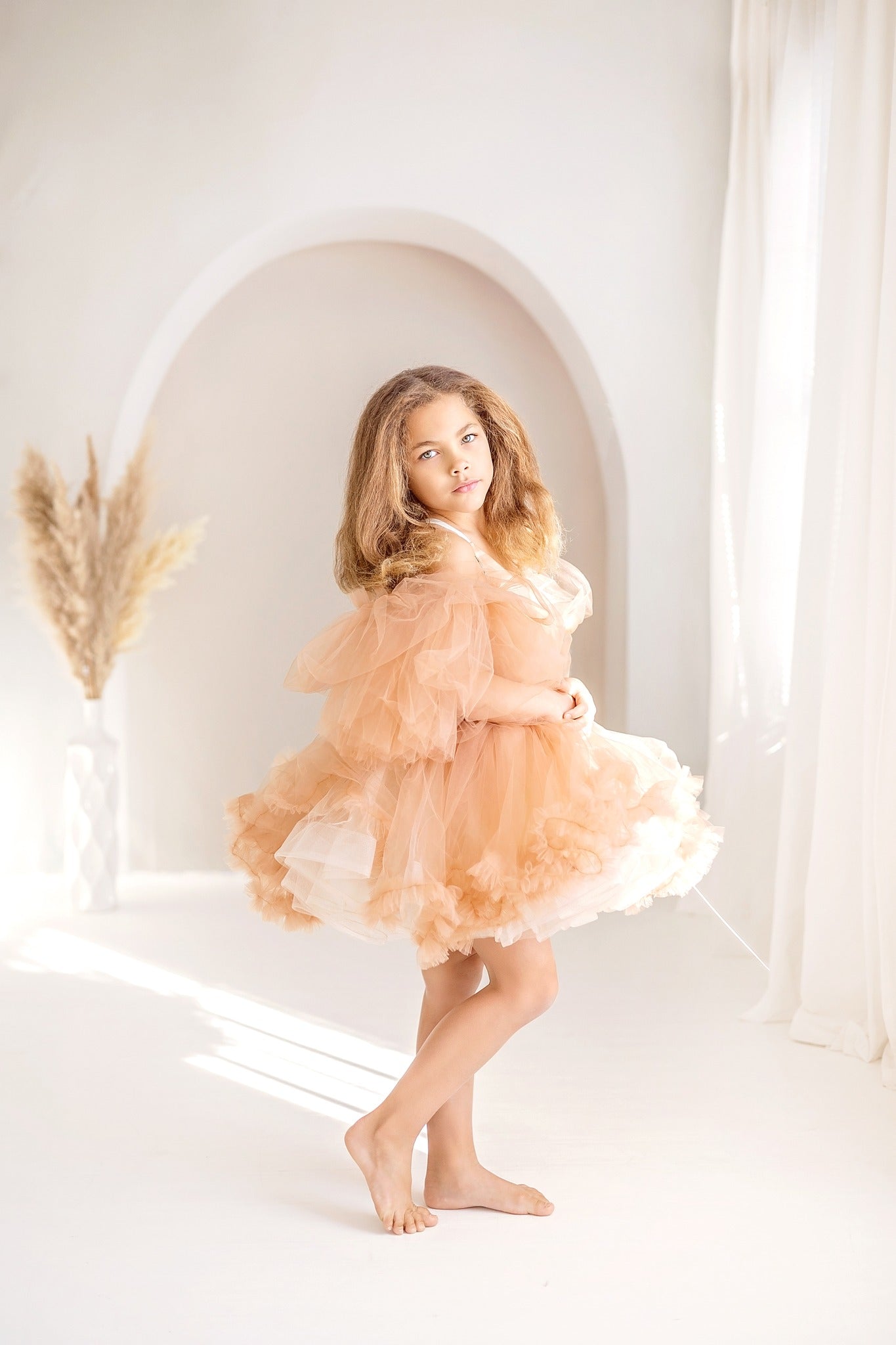 Kate Bohème Élégant Porte cintrée Style minimaliste Toile de fond conçue par Kate Image - Kate Backdrop FR