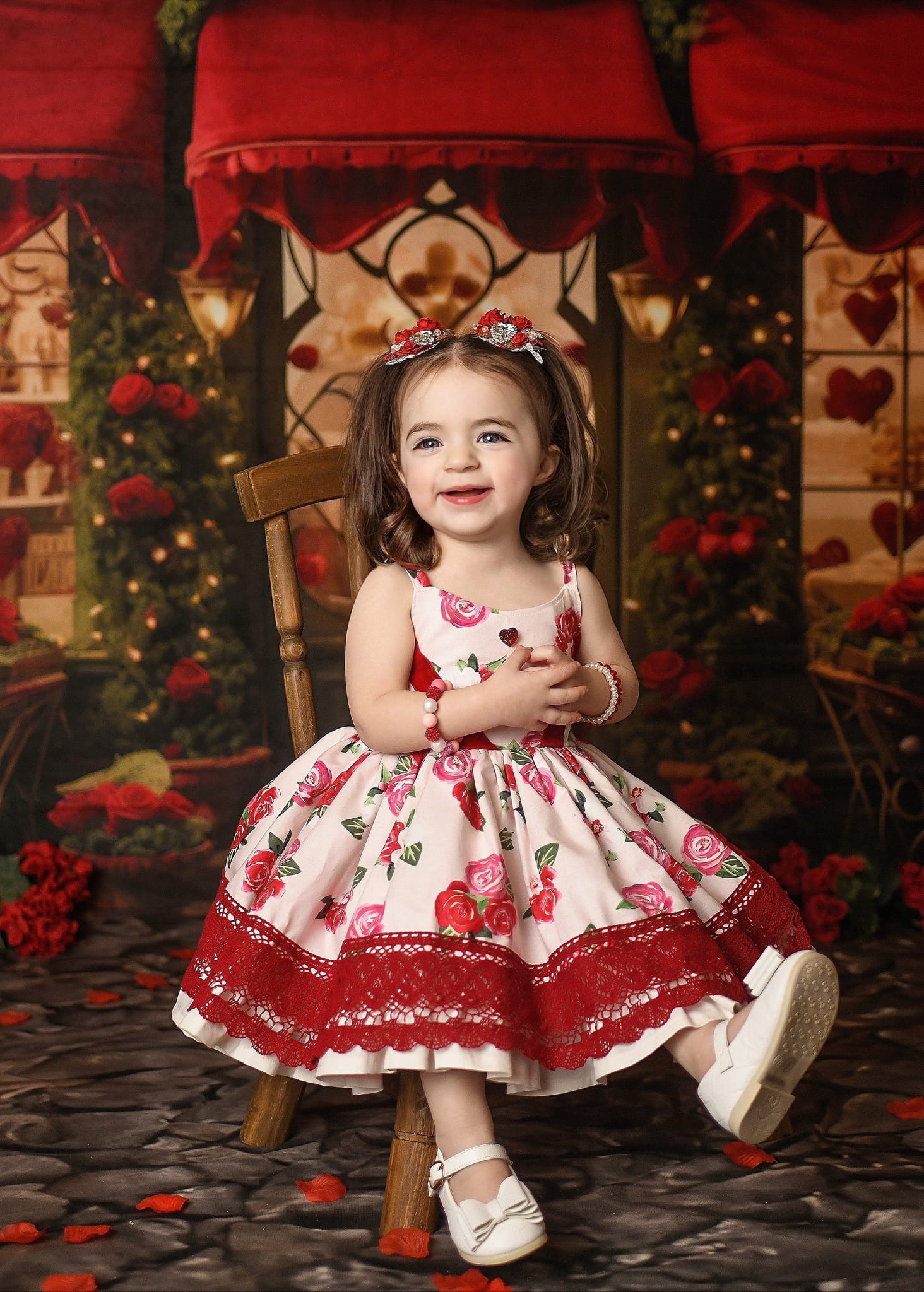 Kate Saint Valentin Amour Magasin Rouge Toile de fond conçue par Emetselch - Kate Backdrop FR