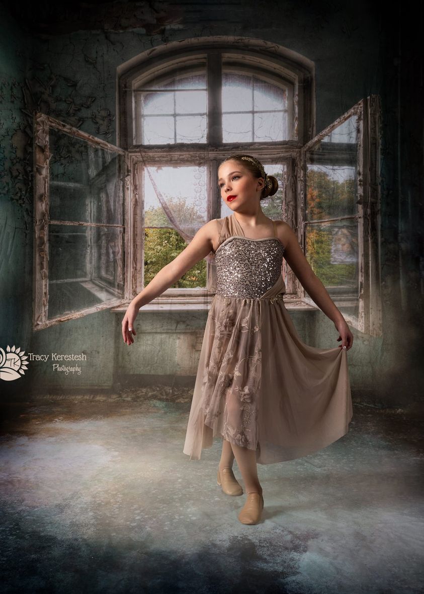 Kate Rétro Bâtiment Intérieur Gris Bleu Fenêtre Toile de fond pour la photographie - Kate Backdrop FR