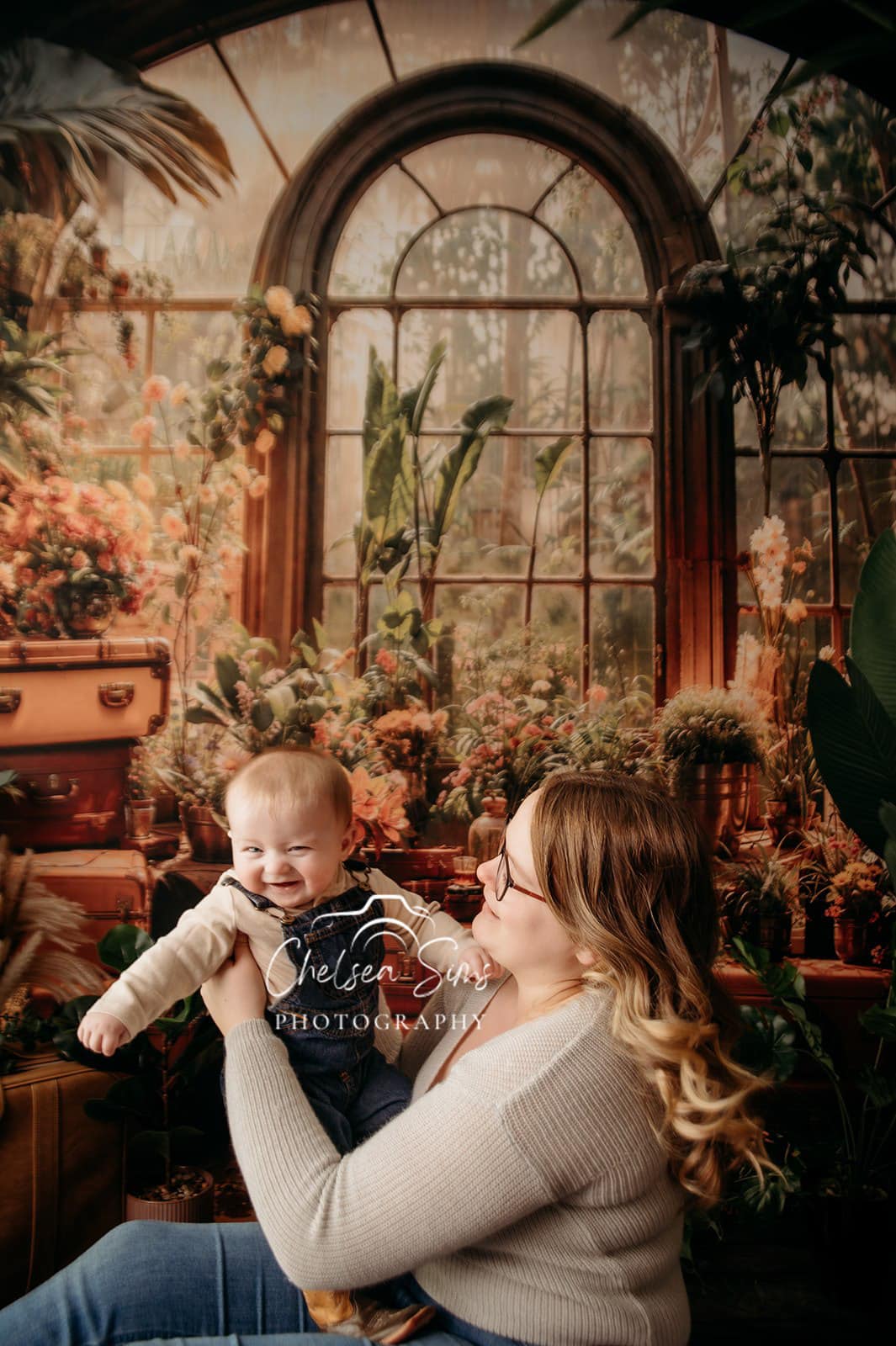 Kate Printemps Plante verte Fenêtre Chambre Toile de fond conçue par Chain Photographie - Kate Backdrop FR