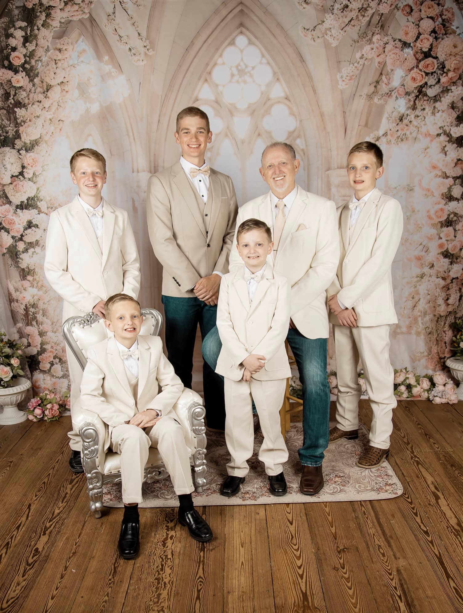 Kate Printemps Blanc Fleurs Fenêtre Mariage Toile de fond conçue par Emetselch - Kate Backdrop FR