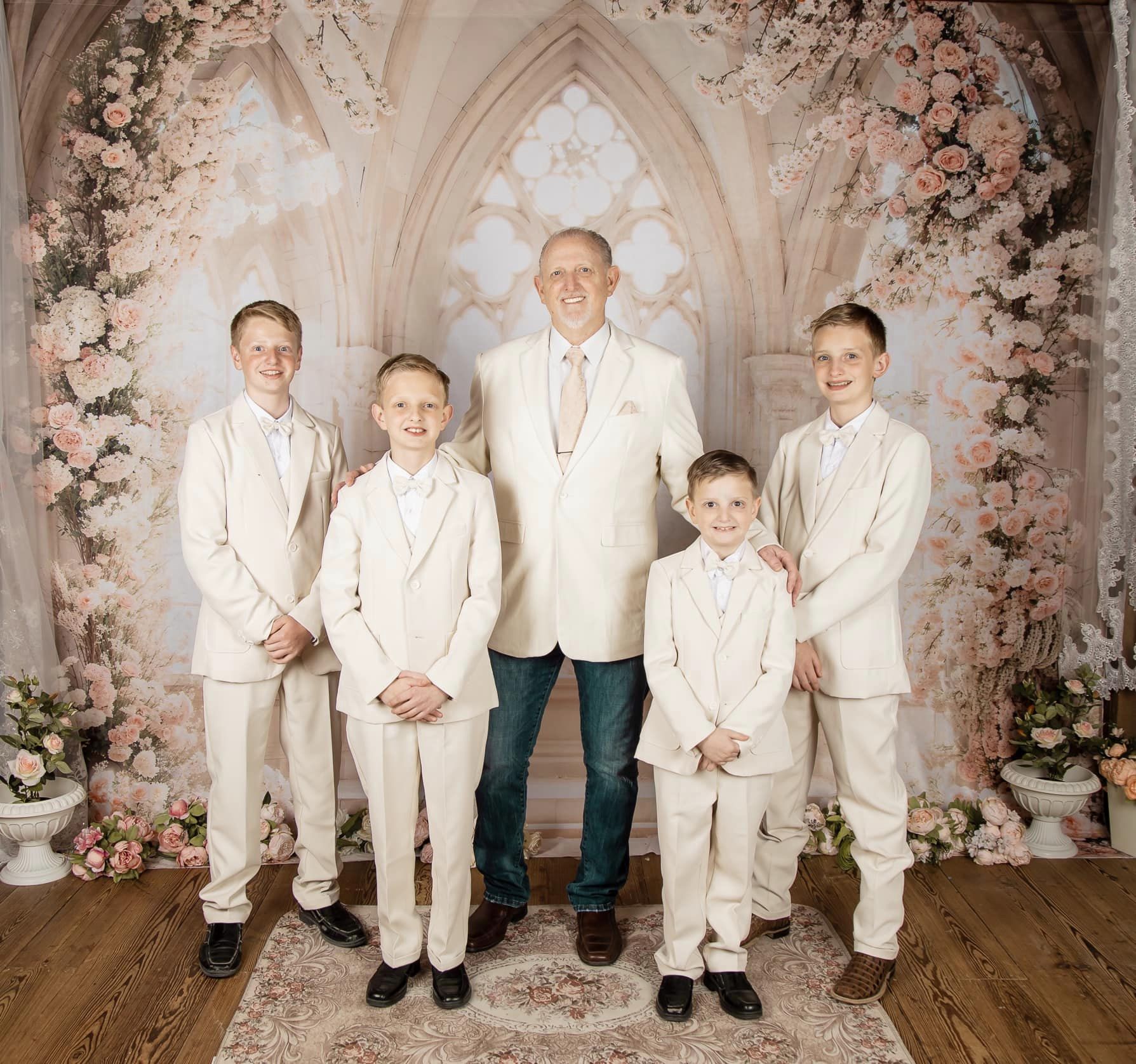 Kate Printemps Blanc Fleurs Fenêtre Mariage Toile de fond conçue par Emetselch - Kate Backdrop FR