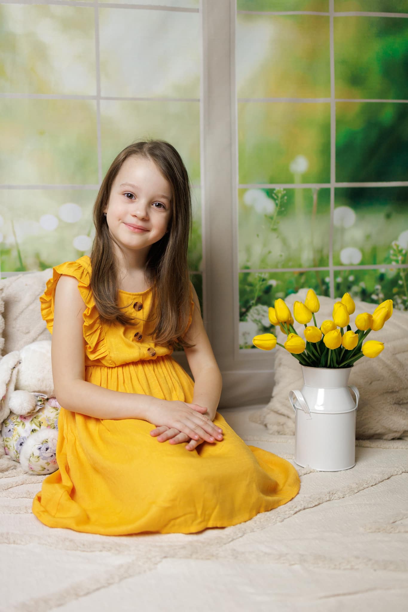 Kate Jardin Printemps Vert Fenêtre Toile de fond conçue par Emetselch - Kate Backdrop FR