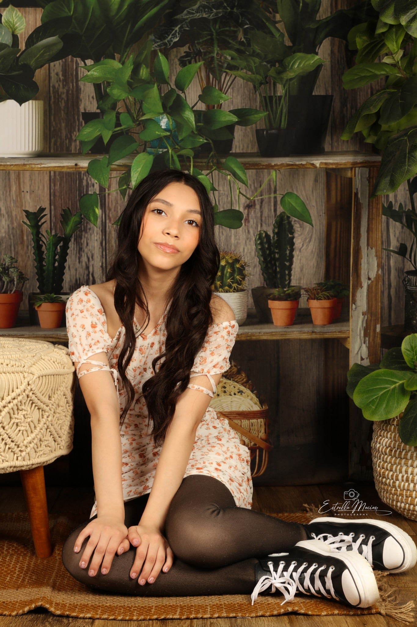 Kate Été Rustique Boutique de plantes Toile de fond conçue par Mandy Ringe - Kate Backdrop FR